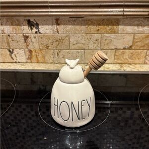 Rae Dunn Artisan Collection HONEY, small chip on one bee wing, shown in photo.